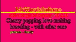 Cherry popping my girlfriend - breeding - After Care