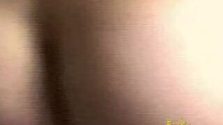 Slutty blonde dominatrix having fun playing with a slave's cock